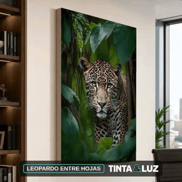 LEOPARDO ENTRE HOJAS