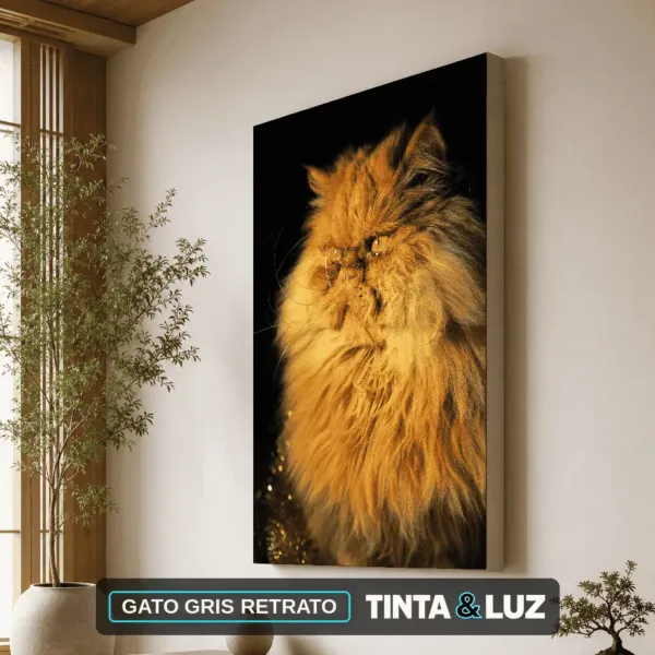 GATO GRIS RETRATO
