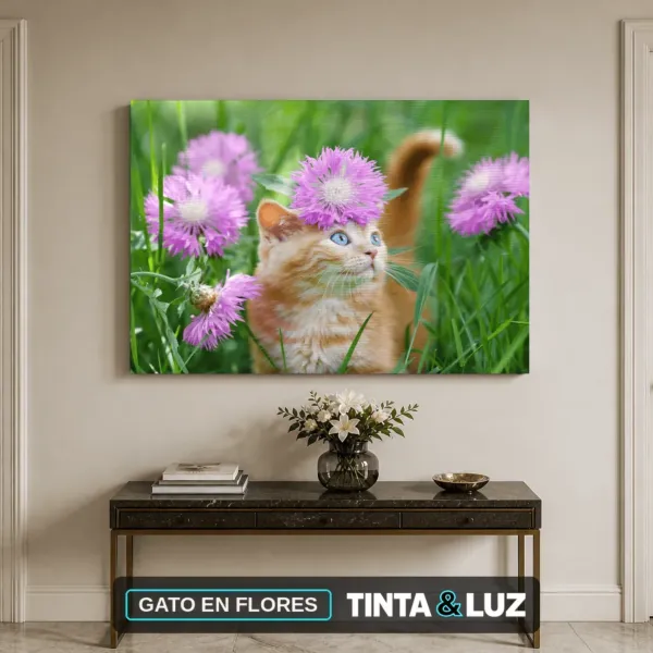 GATO EN FLORES