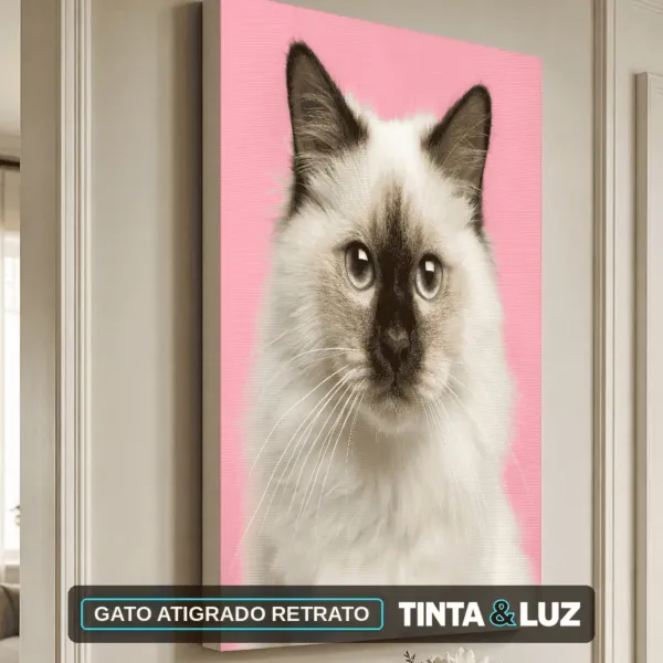 GATO ATIGRADO RETRATO