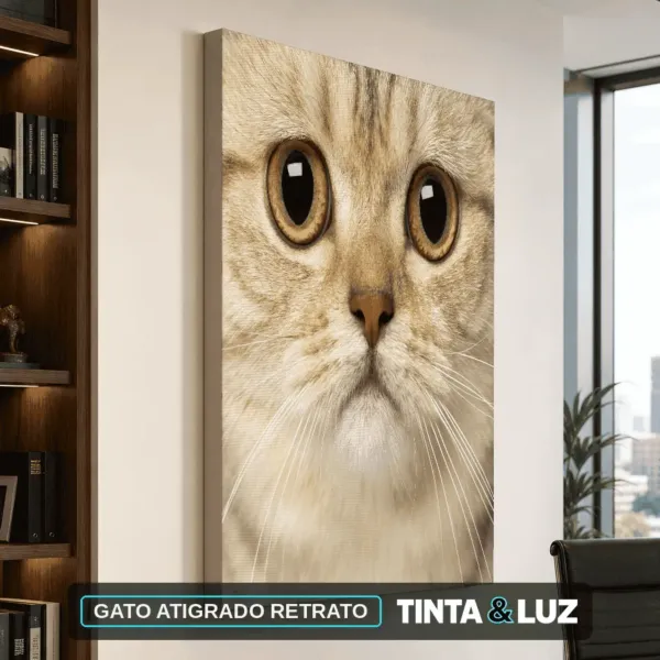 GATO ATIGRADO RETRATO