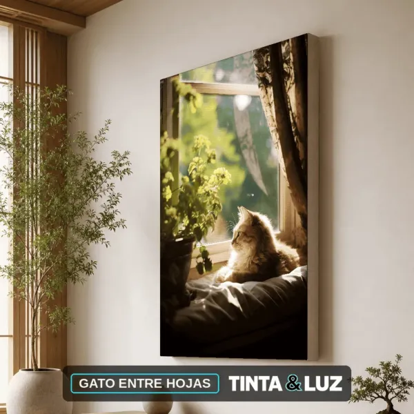 GATO ENTRE HOJAS