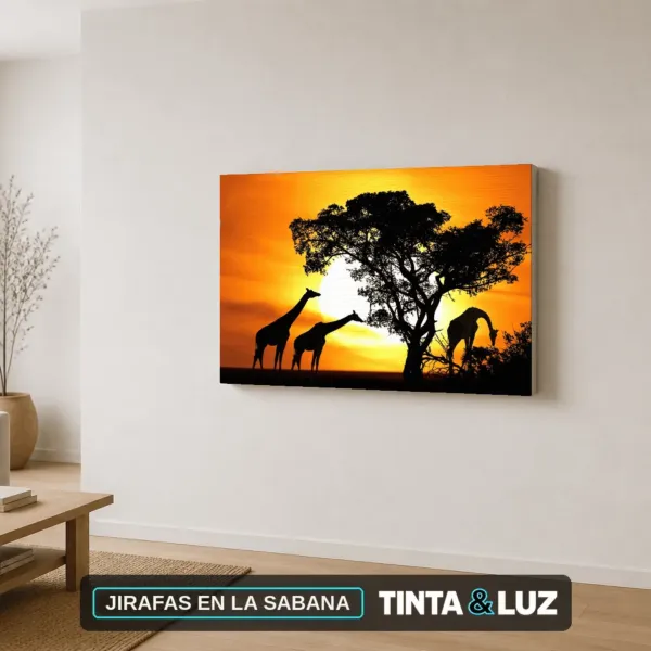 JIRAFAS EN LA SABANA