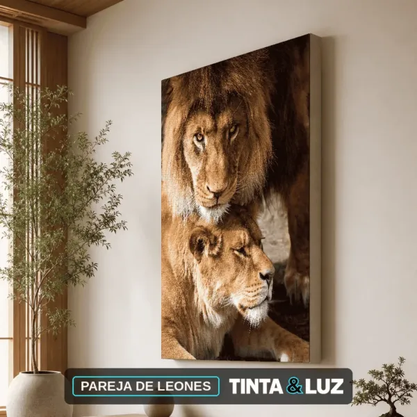 PAREJA DE LEONES