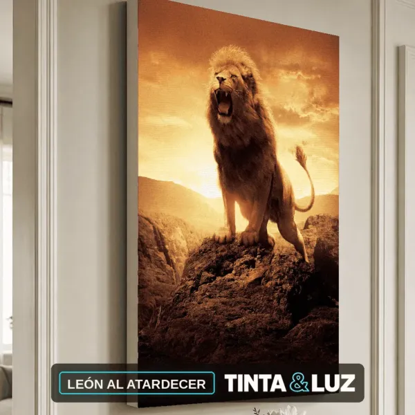 LEÓN AL ATARDECER