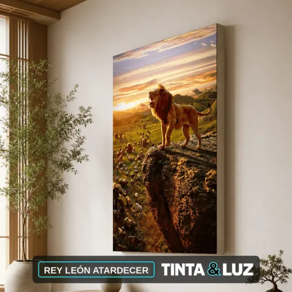 REY LEÓN ATARDECER