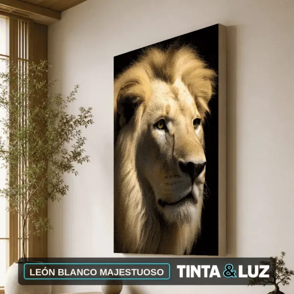 LEÓN BLANCO MAJESTUOSO