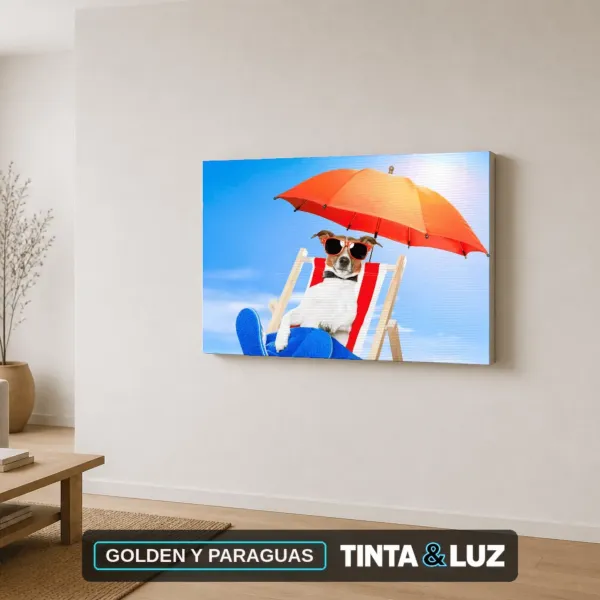 GOLDEN Y PARAGUAS