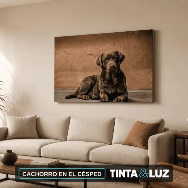 CACHORRO EN EL CÉSPED