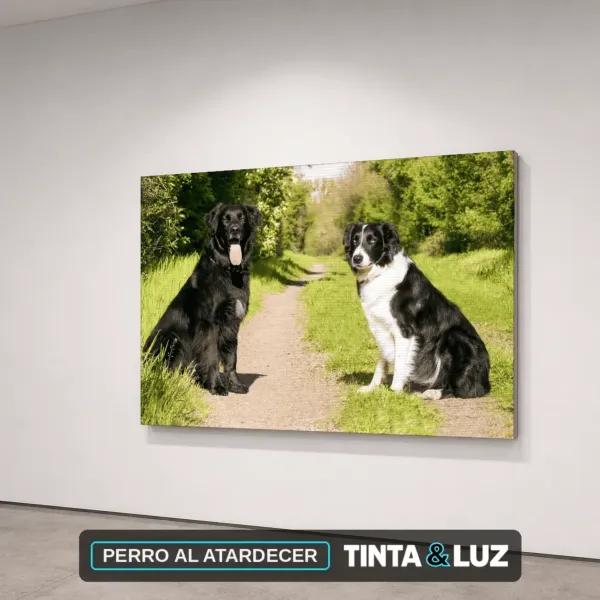 PERRO AL ATARDECER
