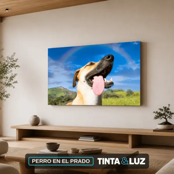 PERRO EN EL PRADO