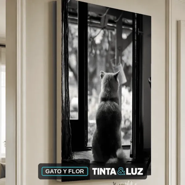GATO Y FLOR