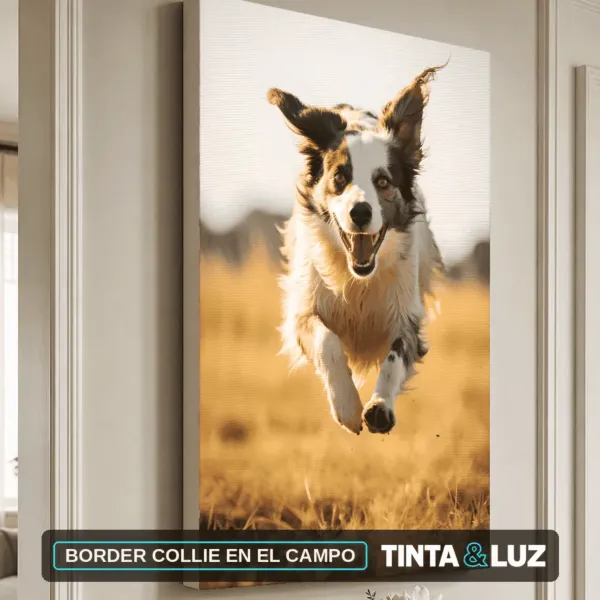 BORDER COLLIE EN EL CAMPO