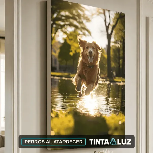 PERROS AL ATARDECER
