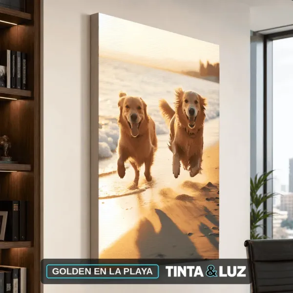 GOLDEN EN LA PLAYA