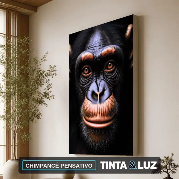 CHIMPANCÉ PENSATIVO
