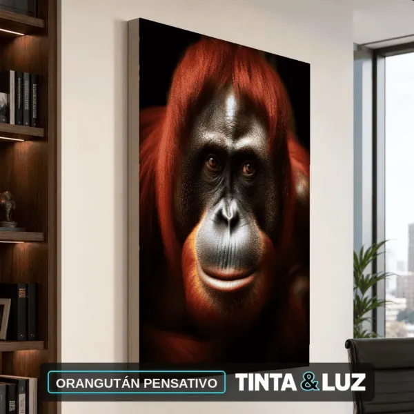 ORANGUTÁN PENSATIVO