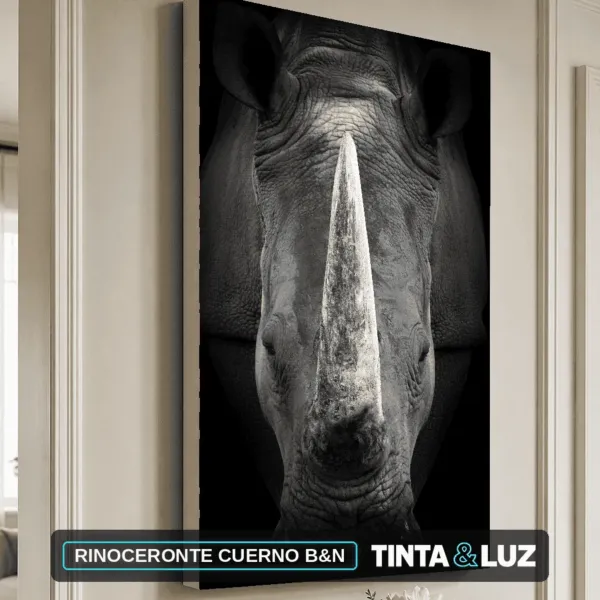 RINOCERONTE CUERNO B&N