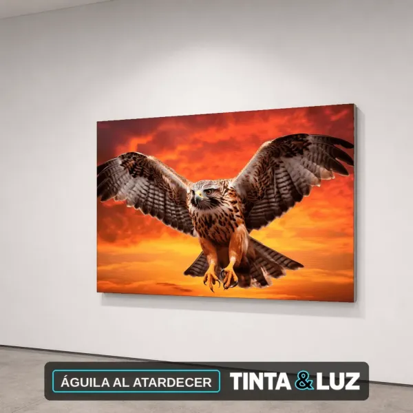 ÁGUILA AL ATARDECER