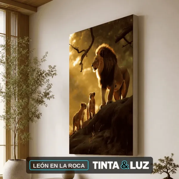 LEÓN EN LA ROCA