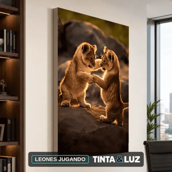 LEONES JUGANDO
