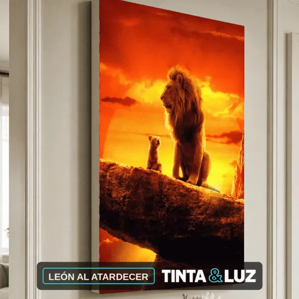 LEÓN AL ATARDECER