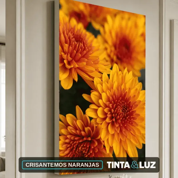 CRISANTEMOS NARANJAS