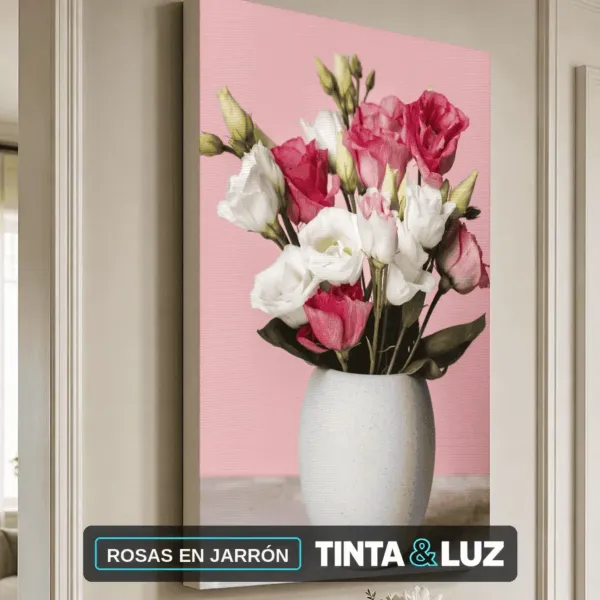 ROSAS EN JARRÓN