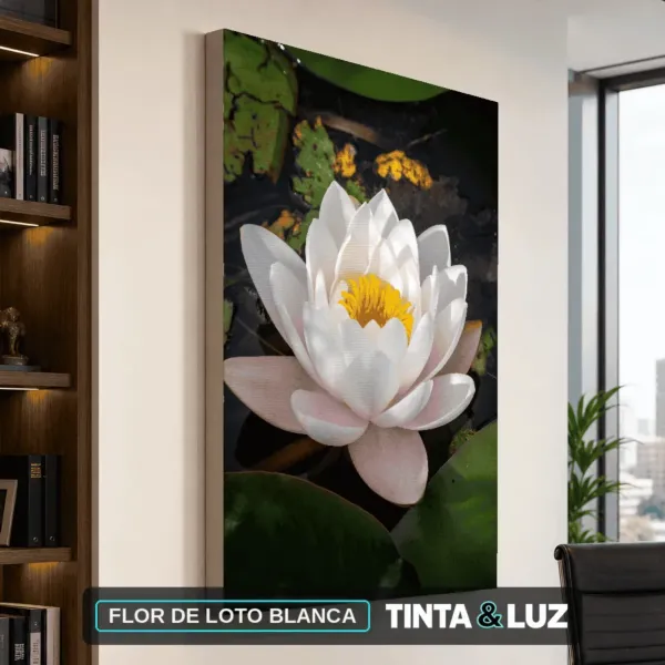 FLOR DE LOTO BLANCA