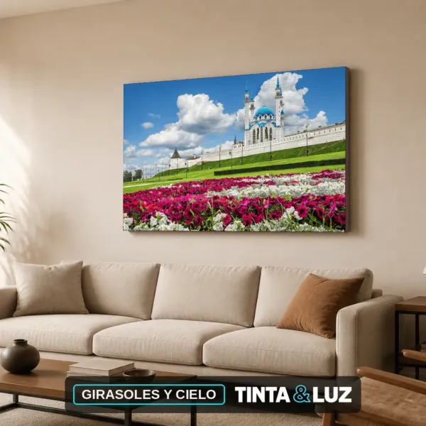 GIRASOLES Y CIELO