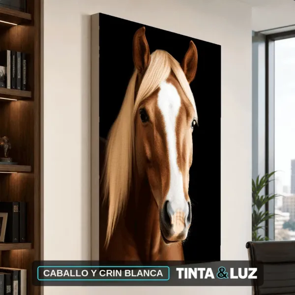 CABALLO Y CRIN BLANCA