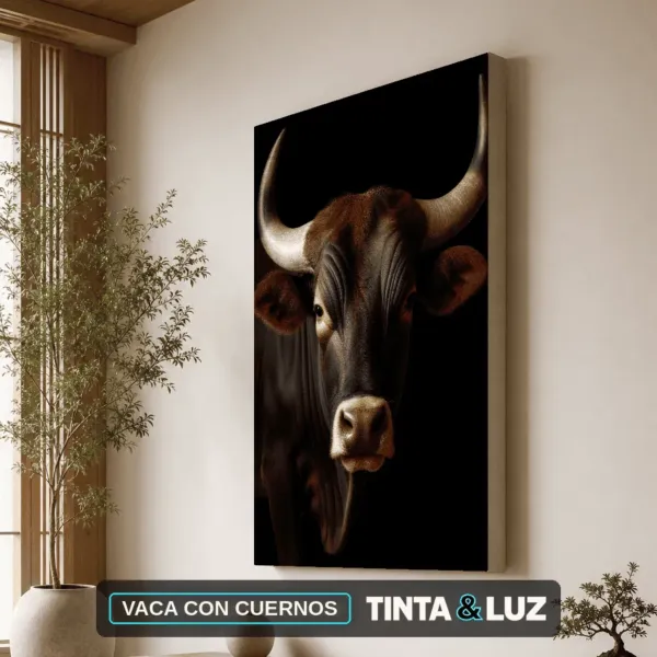 VACA CON CUERNOS