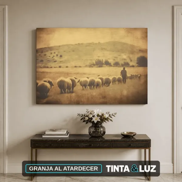 GRANJA AL ATARDECER