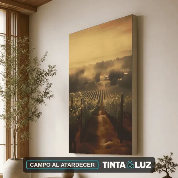 CAMPO AL ATARDECER