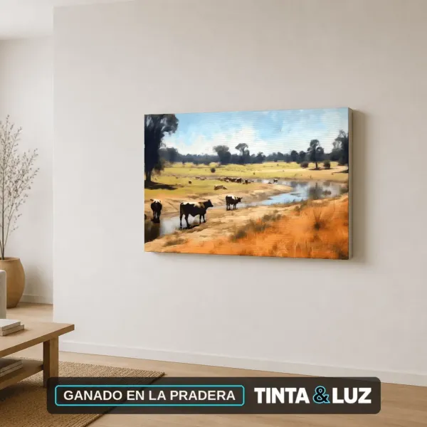 GANADO EN LA PRADERA