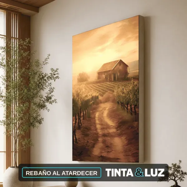 REBAÑO AL ATARDECER