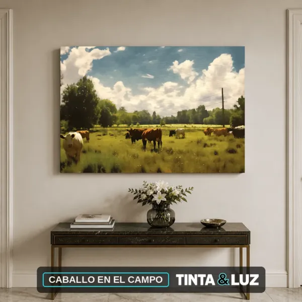 CABALLO EN EL CAMPO