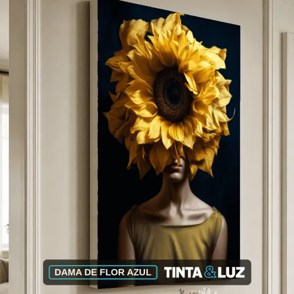 DAMA DE FLOR AZUL