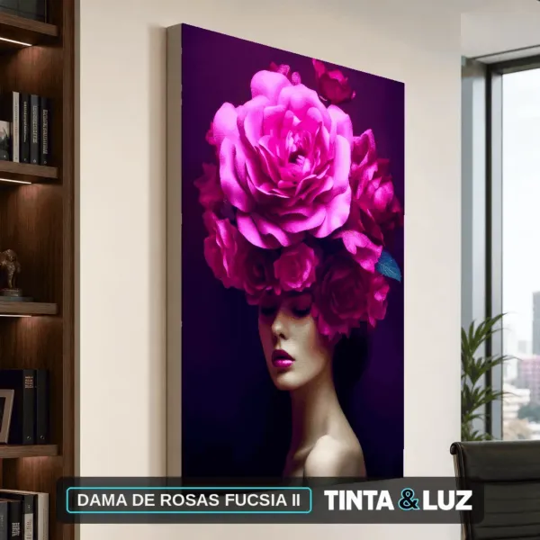 DAMA DE ROSAS FUCSIA II