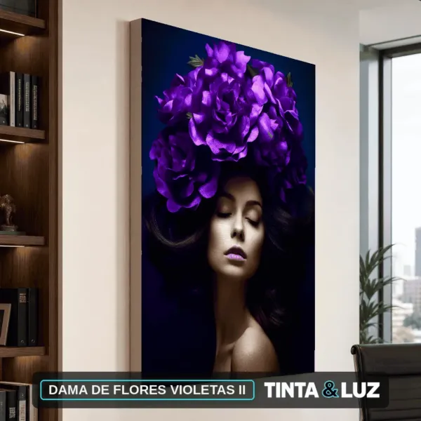 DAMA DE FLORES VIOLETAS II