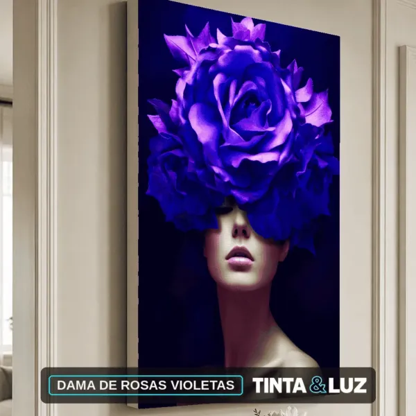 DAMA DE ROSAS VIOLETAS