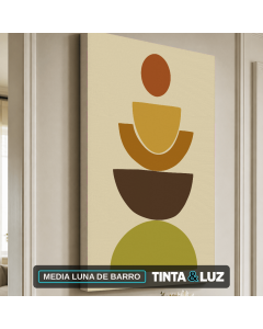 MEDIA LUNA DE BARRO