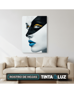 ROSTRO DE HOJAS