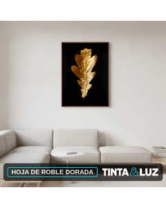 HOJA DE ROBLE DORADA