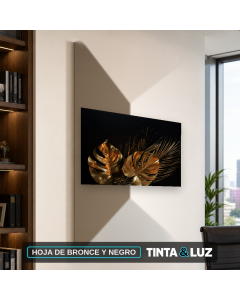 HOJA DE BRONCE Y NEGRO