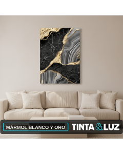 MÁRMOL BLANCO Y ORO
