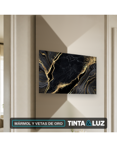 MÁRMOL Y VETAS DE ORO