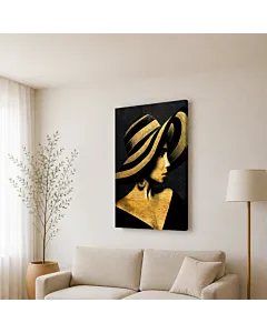 DAMA DEL SOMBRERO DORADO
