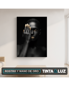 ROSTRO Y MANO DE ORO