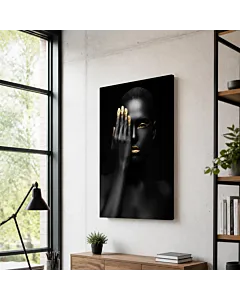 ROSTRO Y MANO DE ORO